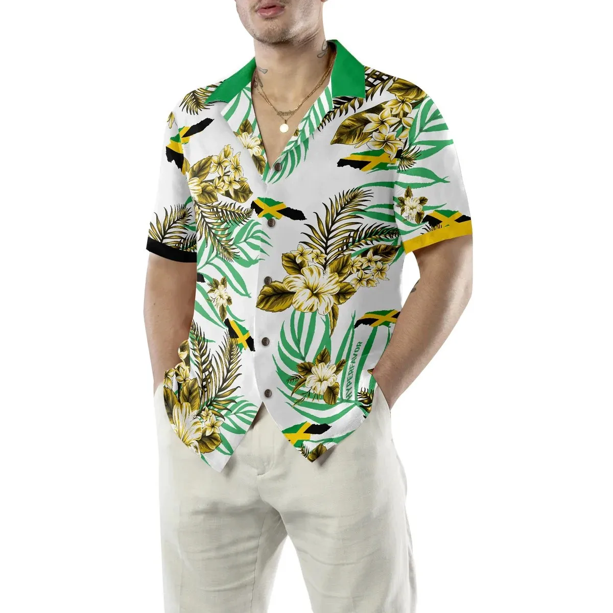 Jamaica Flag Men's T-Shirts 3D Printed Sport Shirt Summer Oversized Short Sleeve Polo Shirts